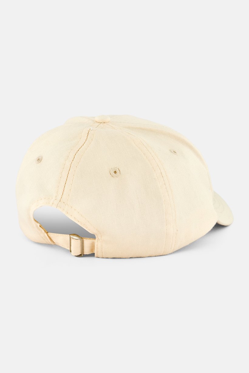 Men Graphic Print Adjustable Buckle Closure Cap, Beige
